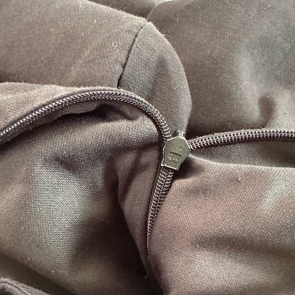 Zara TRF Collection Black Ruffle Front Long Sleeve V-neck Dress Size Medium - Picture 14 of 17